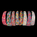 Ladies Liberty fabric elasticated hairband adult headband, no pinch fabric floral reversible
