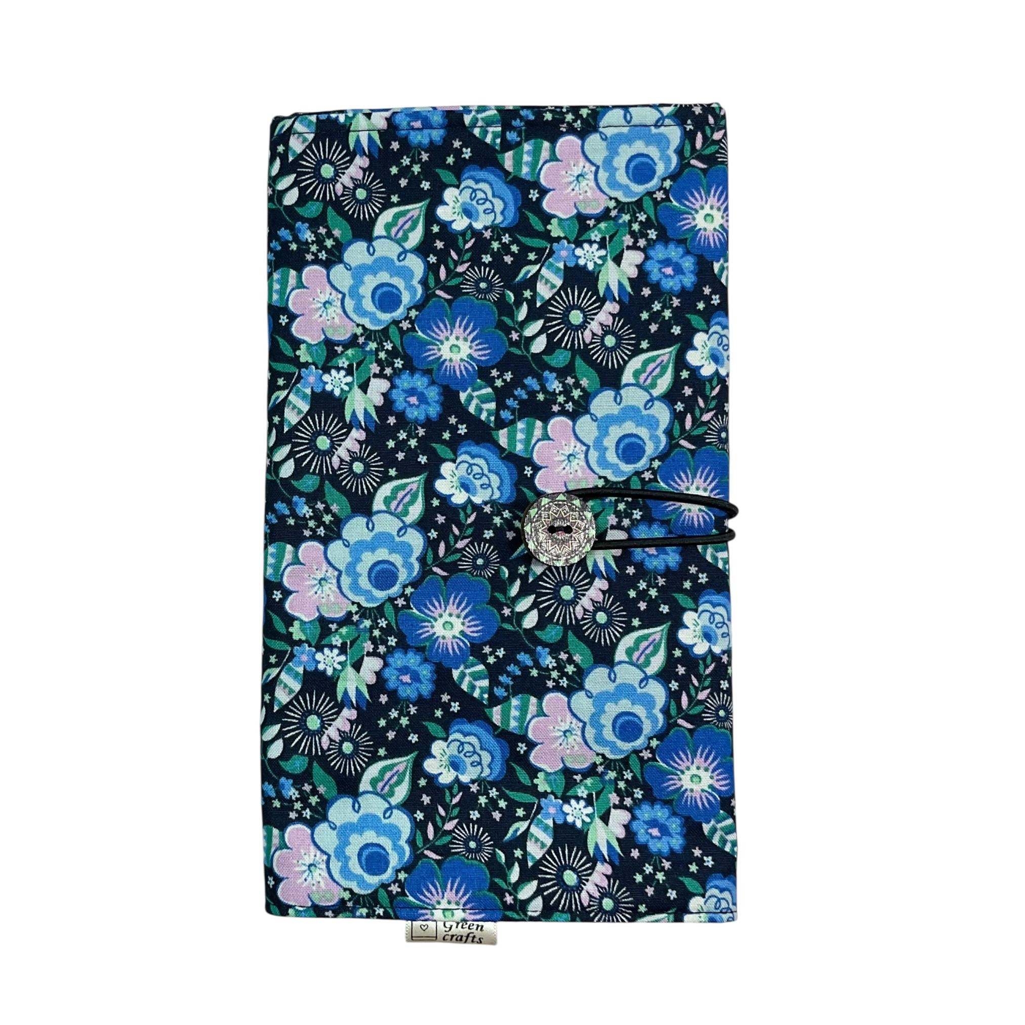 Circular needle case made from Liberty floral fabric, fixed circular sock needle pouch, knitting needle roll, knitters gift, needle holder,