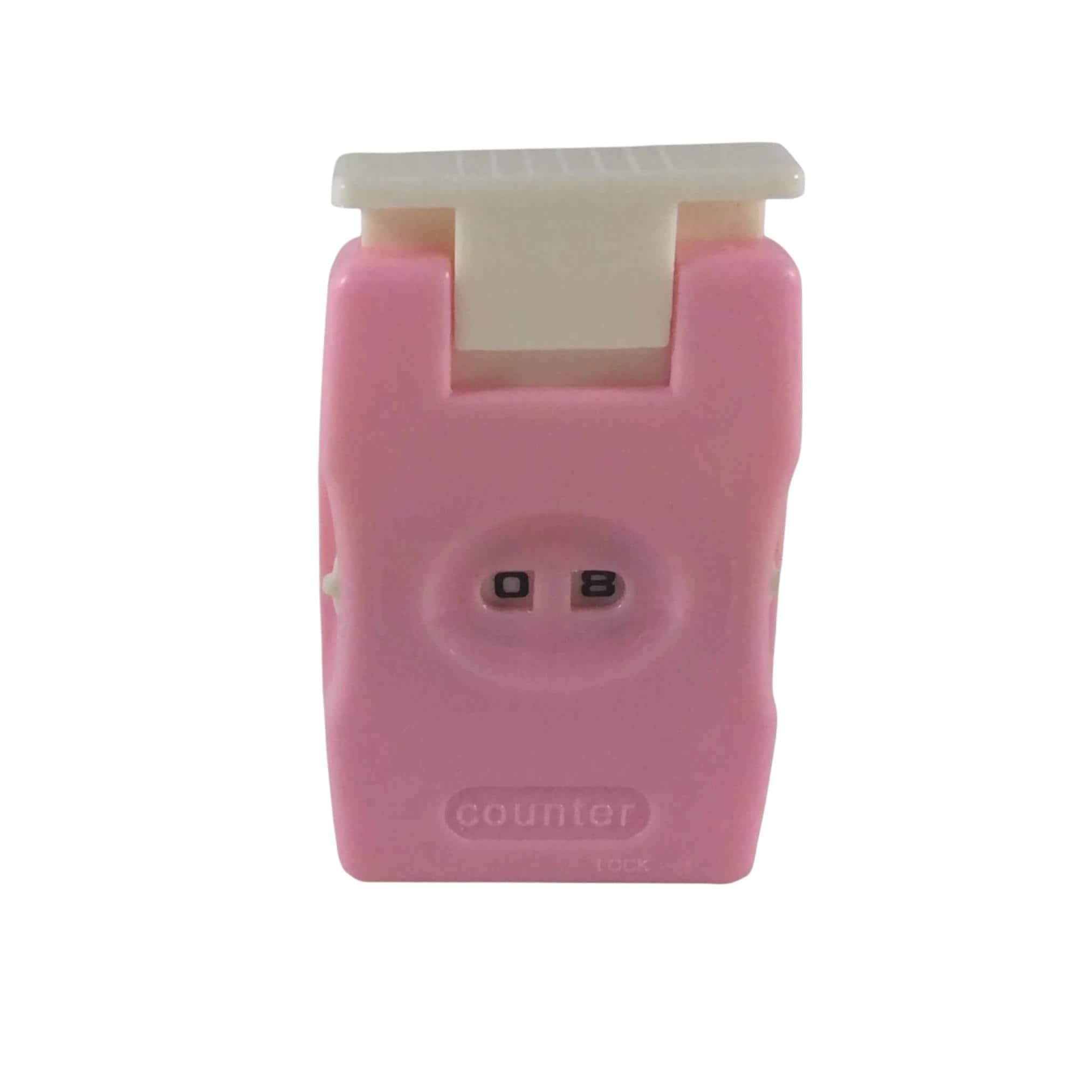 Pink Mechanical Row Counter for Knitting & Crochet