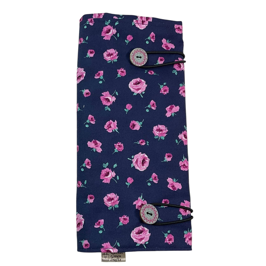 Double pointed knitting needle case made in Liberty floral fabric,  DPN or crochet hook case, sock knitters gift,