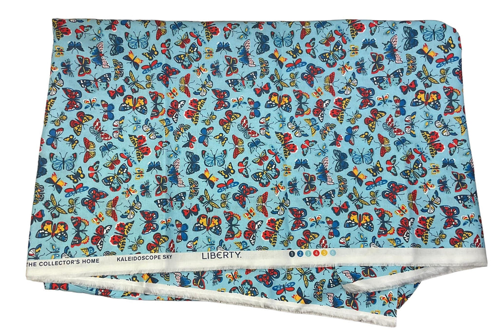 large toiletries bag made from  Liberty fabric, with handles and pockets in and outside, butterfly Waterproof lined, wash pouch, ladies gift