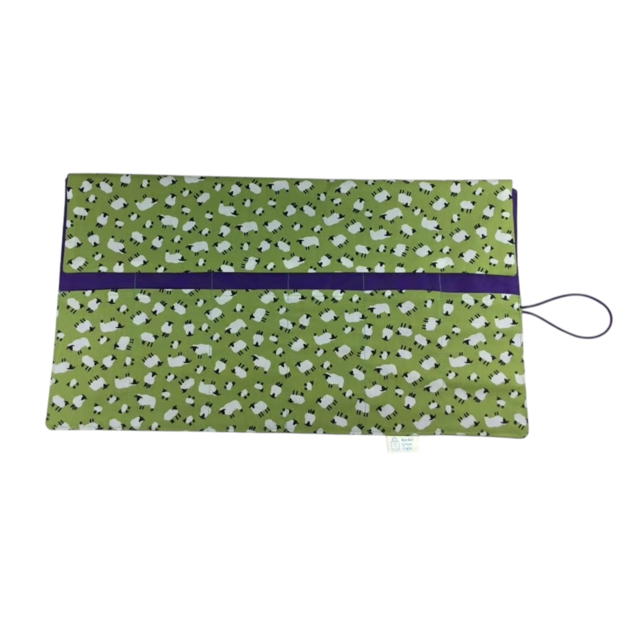 Circular needle case, sheep needle pouch, fixed circular wallet, sock needles, knitting needle roll, knitters gift, folding needle holder,