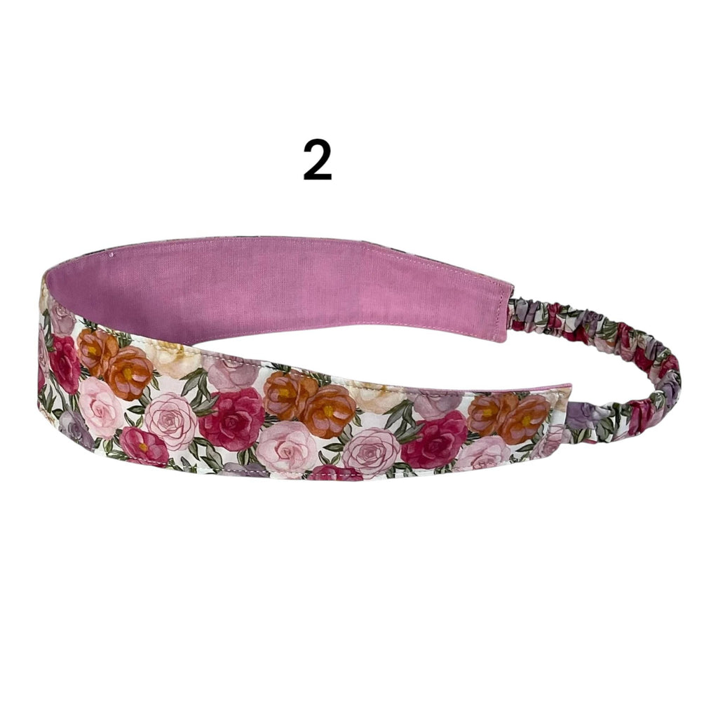 Ladies Liberty fabric elasticated hairband, adult headband no pinch fabric floral reversible