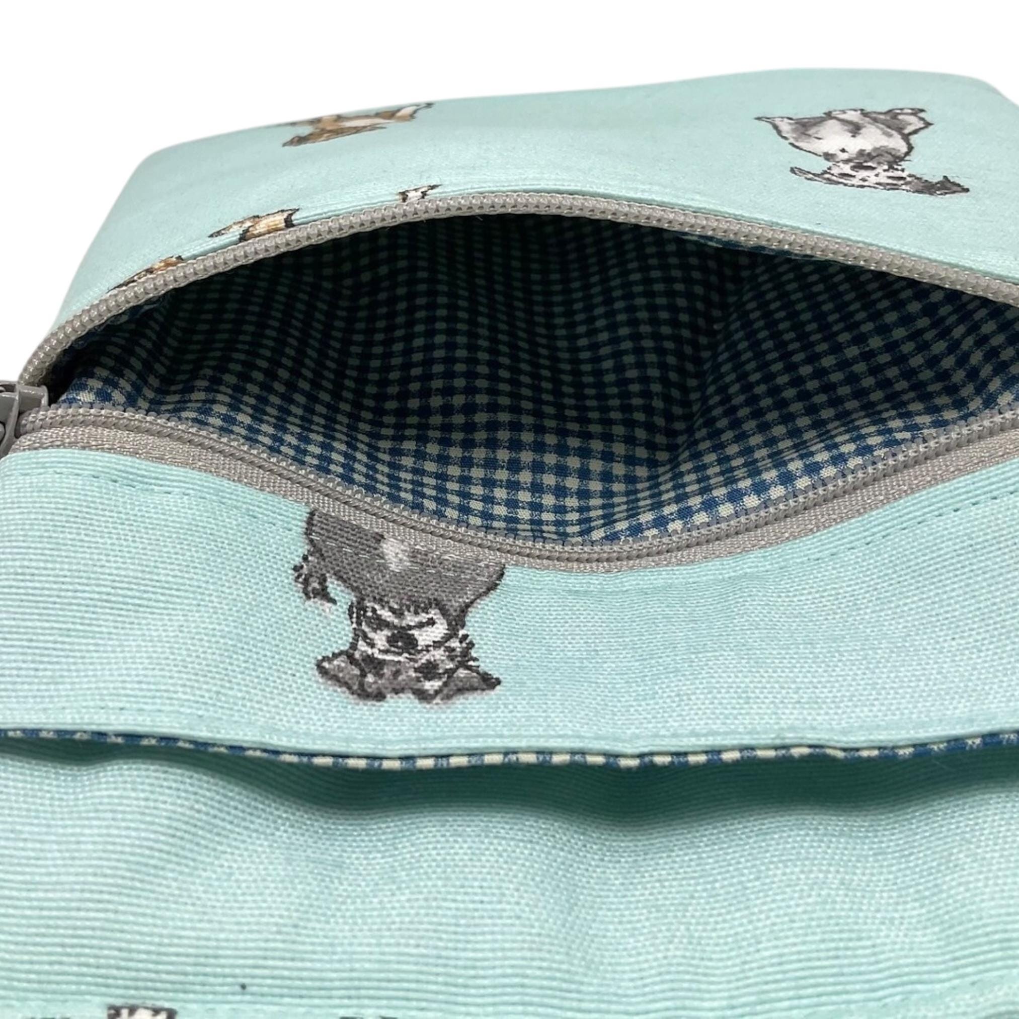 Dog print slim phone shoulder bag with multi pockets, teenager messenger phone pouch, mini clutch bag, clubbing festival bag, dog lover gift