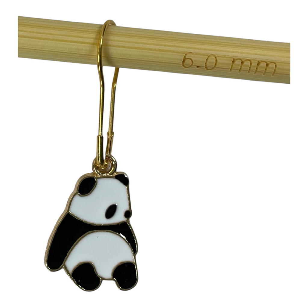 Panda Stitch Markers: Enamelled Knitting/Crochet Charms