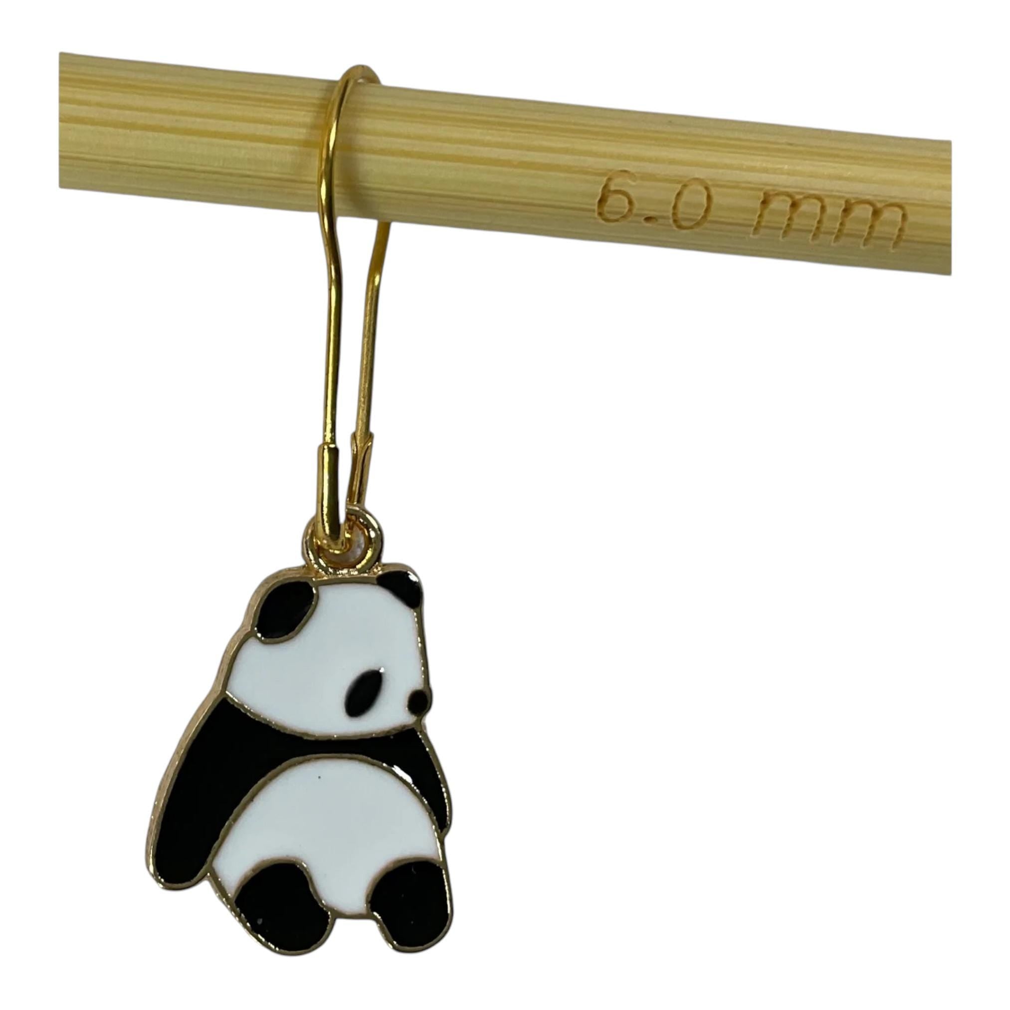 Panda Stitch Markers: Enamelled Knitting/Crochet Charms