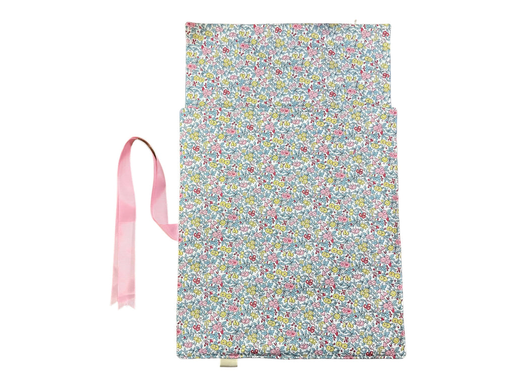 Liberty floral print Straight knitting needle case, needle roll, ribbon tie storage, knitting accessories, knitters gift,needle organiser