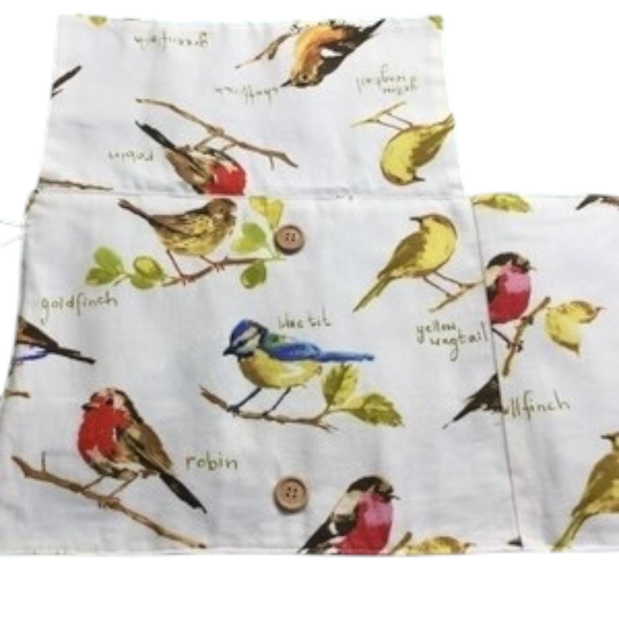 Birds interchangeable and double pointed needle case, knitting needle pouch, hiya hiya case, knit pro sock needle wallet