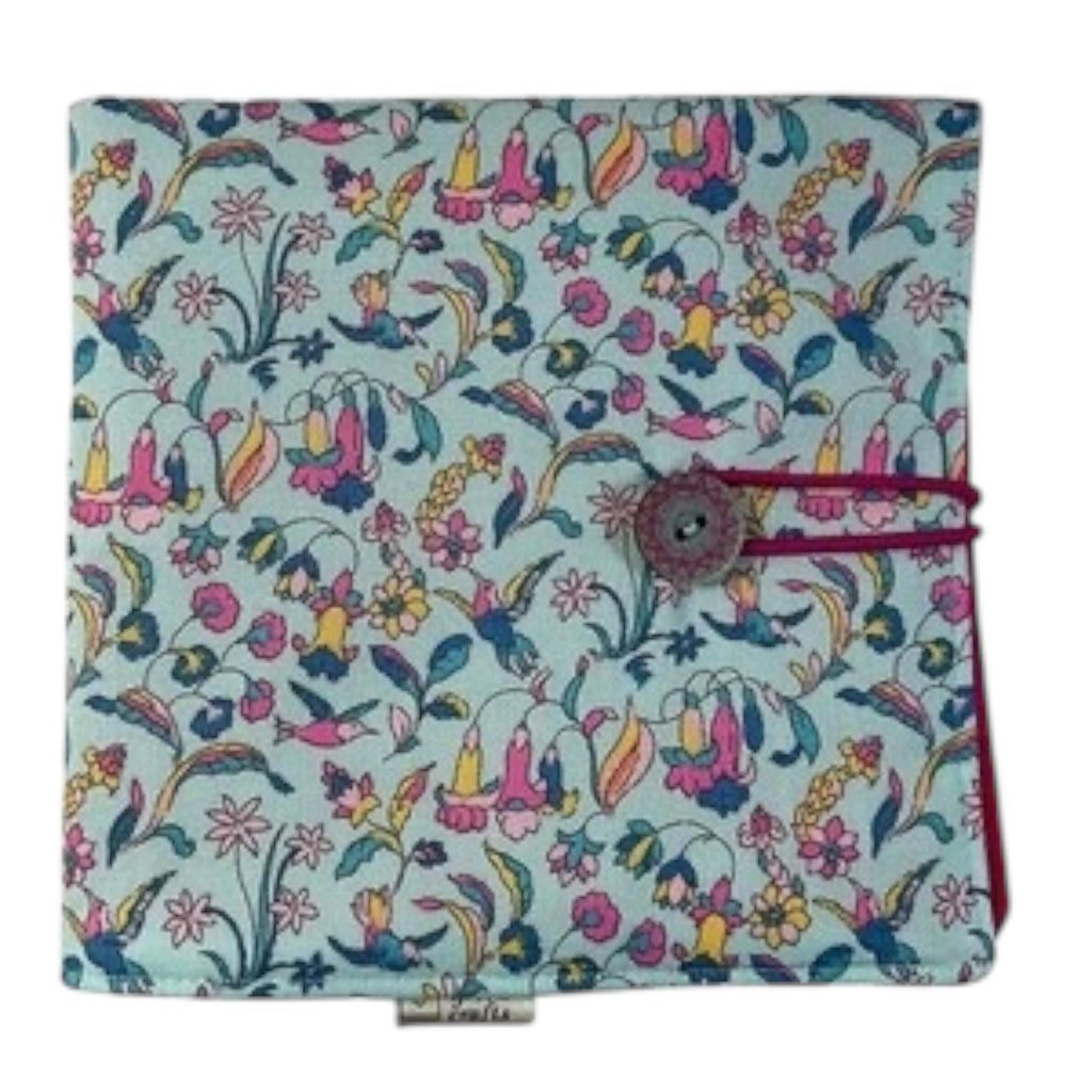 Interchangeable knitting needle case with Liberty fabric , floral bird addi case, chiagoo wallet, knit pro organiser pouch, hiya hiya case,