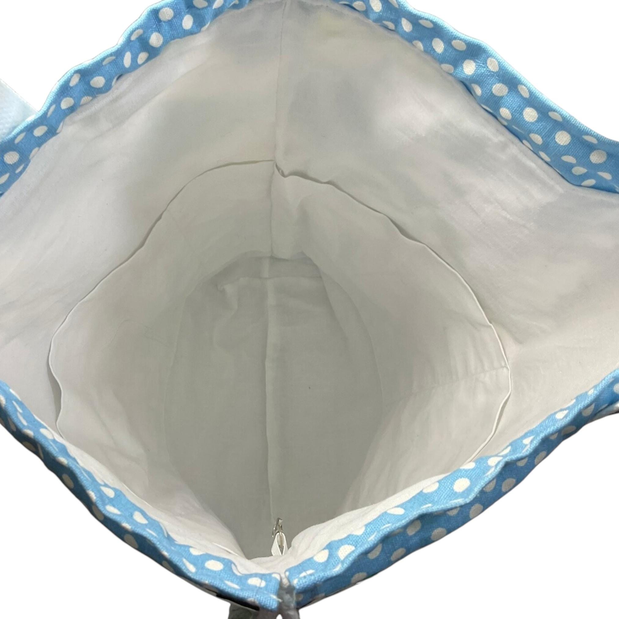 XXL  drawstring knitting bag with butterfly and moth print, supersized multi pockets project bag with handles , butterfly  lover gift