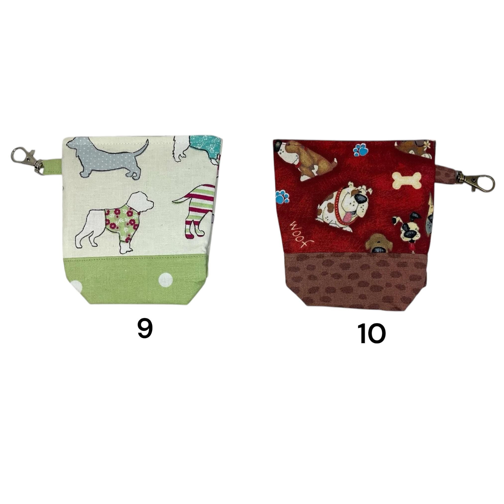Dog Print Poop Bag Holder & Treat Pouch: Puppy Walker Gift