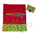 lnterchangeable knitting needle case with frogs, reptile needle organiser, addi storage, chiagoo folding pouch, knit pro, hiya hiya case,