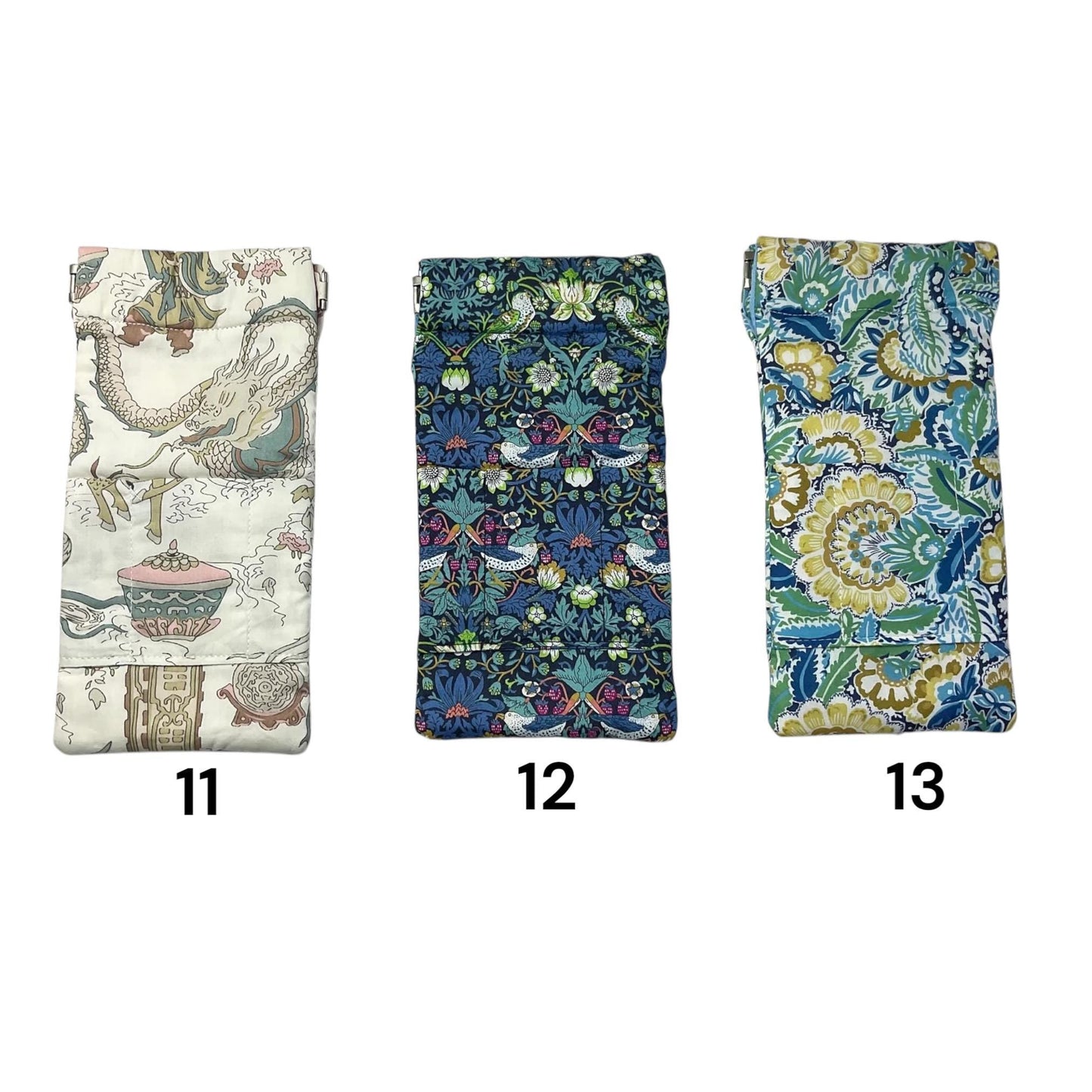snap shut Glasses cases in Liberty floral fabric