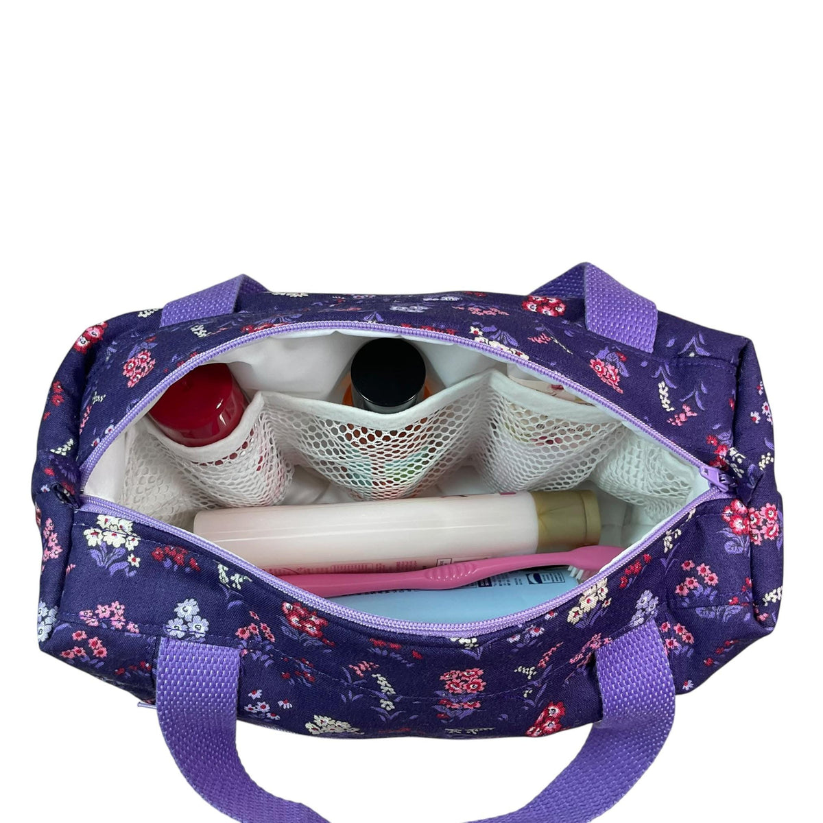 Liberty fabric large toiletries bag with handles and zip pocket (Copy)