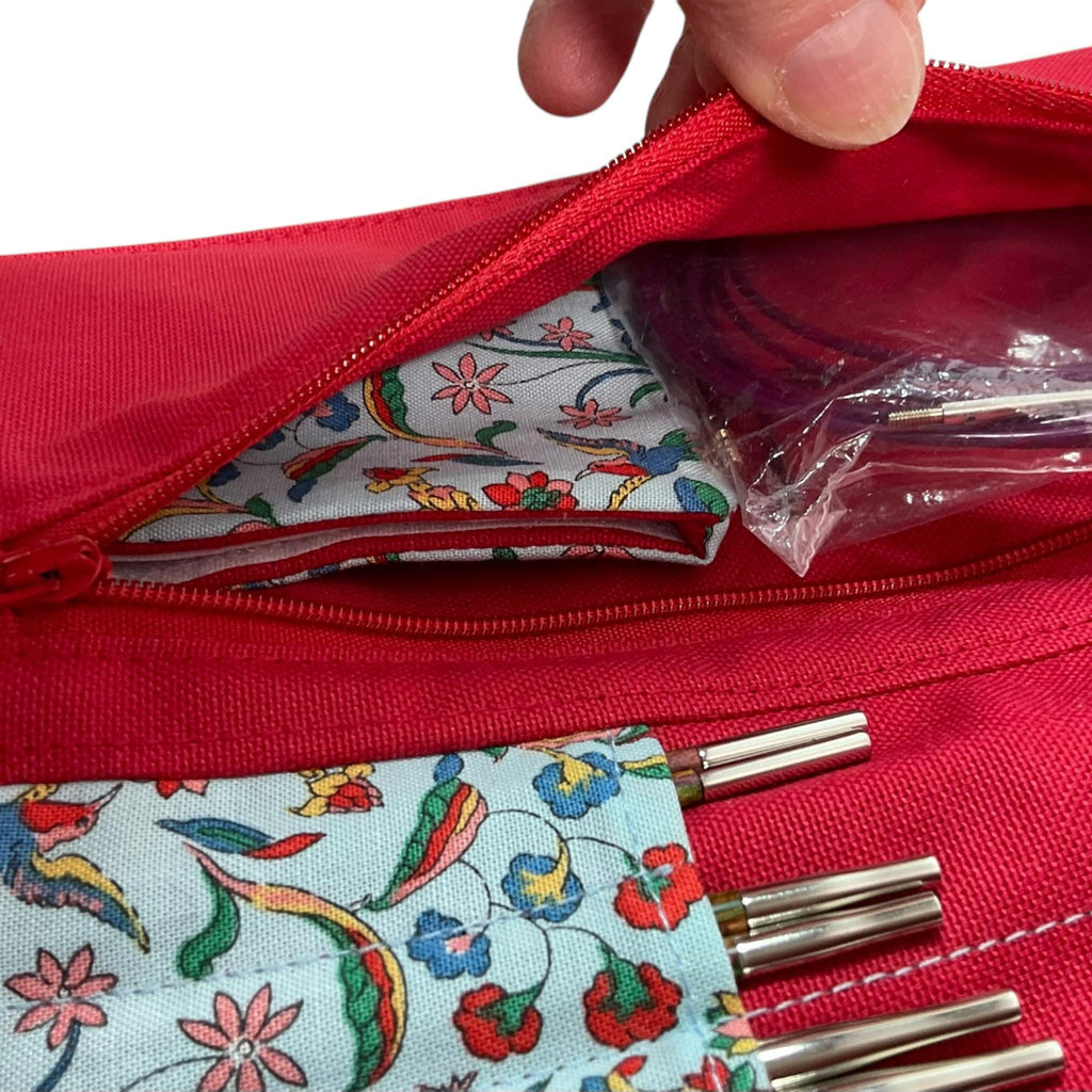 Liberty Floral Knitting Needle Case: Interchangeable & Double Pointed