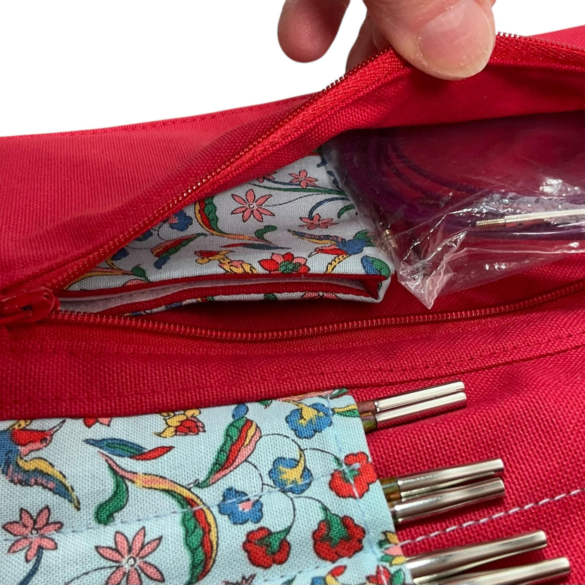 Liberty Floral Knitting Needle Case: Interchangeable & Double Pointed