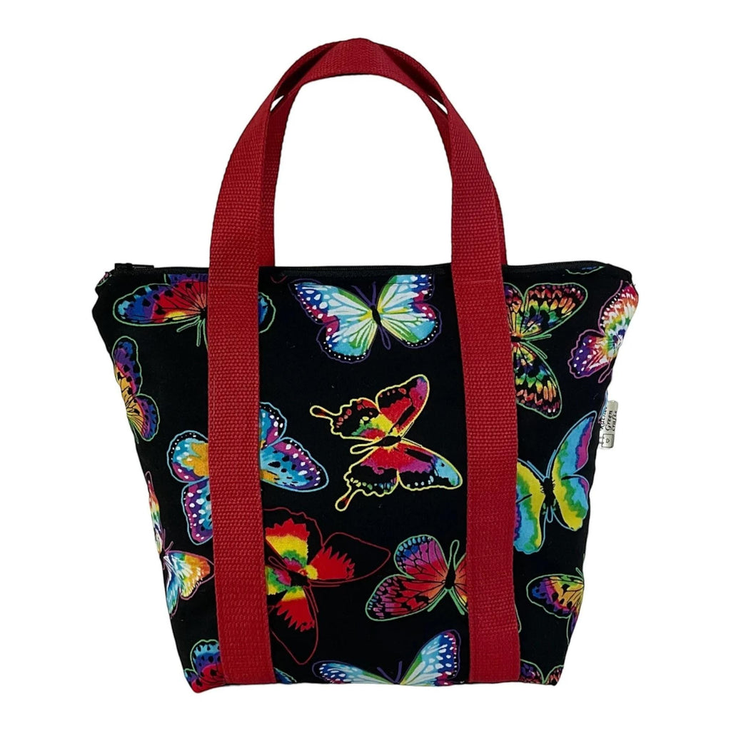 Handmade Floral Bee Toiletry Bag: Large Zip Makeup Pouch