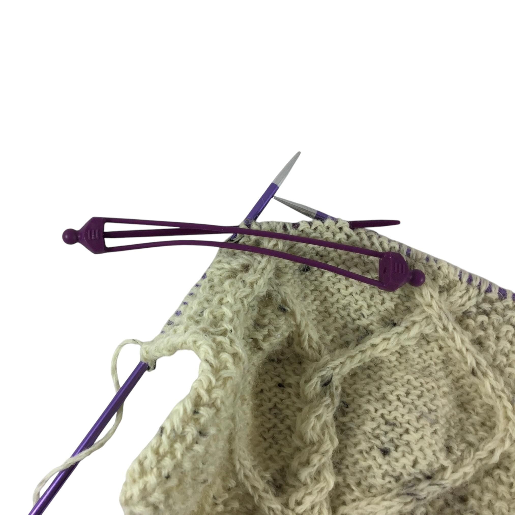 Knitting stitch holders , double ended stitch holders, knitters notions, open either end