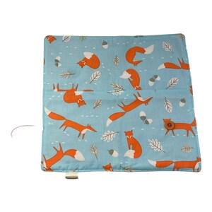 Interchangeable knitting needle case with foxes, holds 2 sets, addi case, chiagoo wallet, fox knit pro organiser pouch, hiya hiya case,