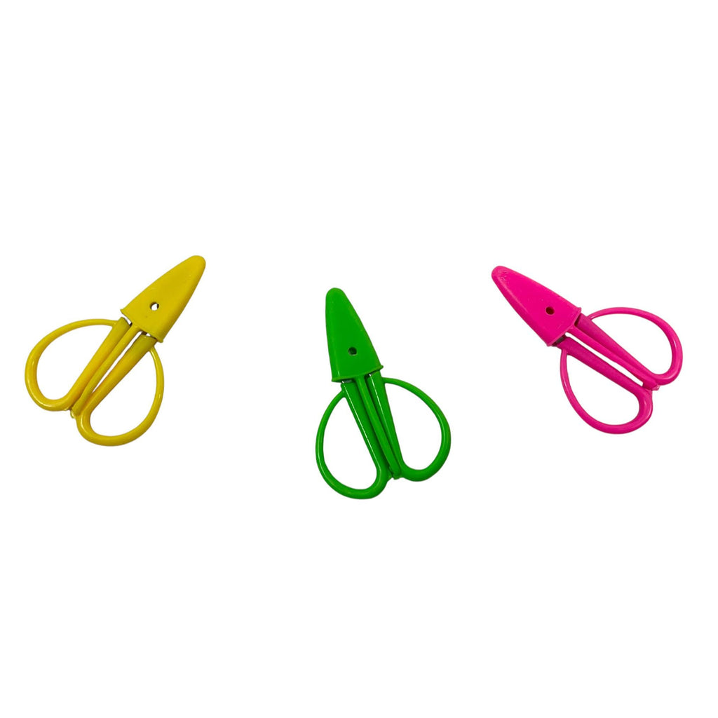 Perfect scissors for knitting and crochet, scissors with cover, attached sheath, tiny scissors for kit, air travel compliant