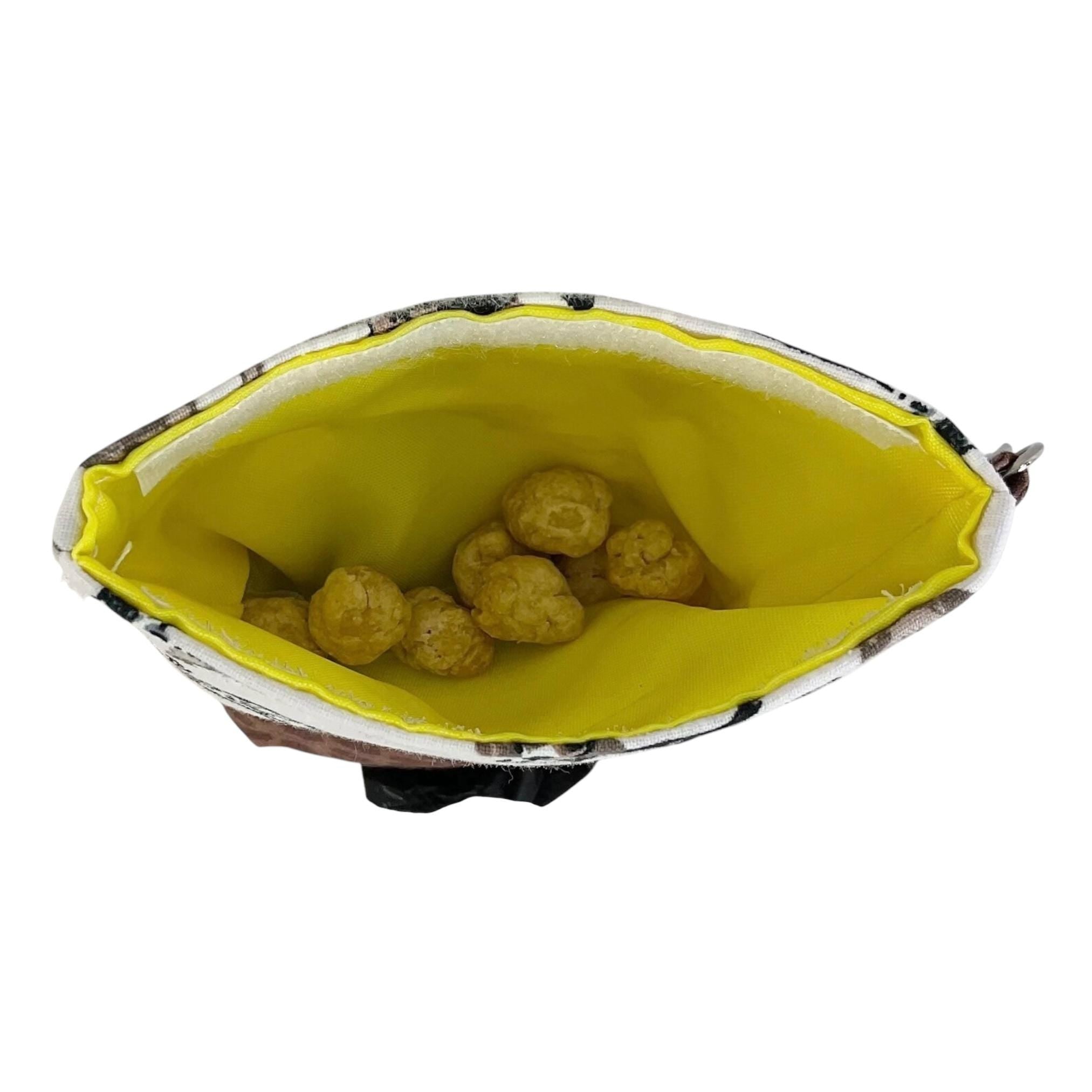 Dog Print Poop Bag Holder & Treat Pouch: Puppy Walker Gift