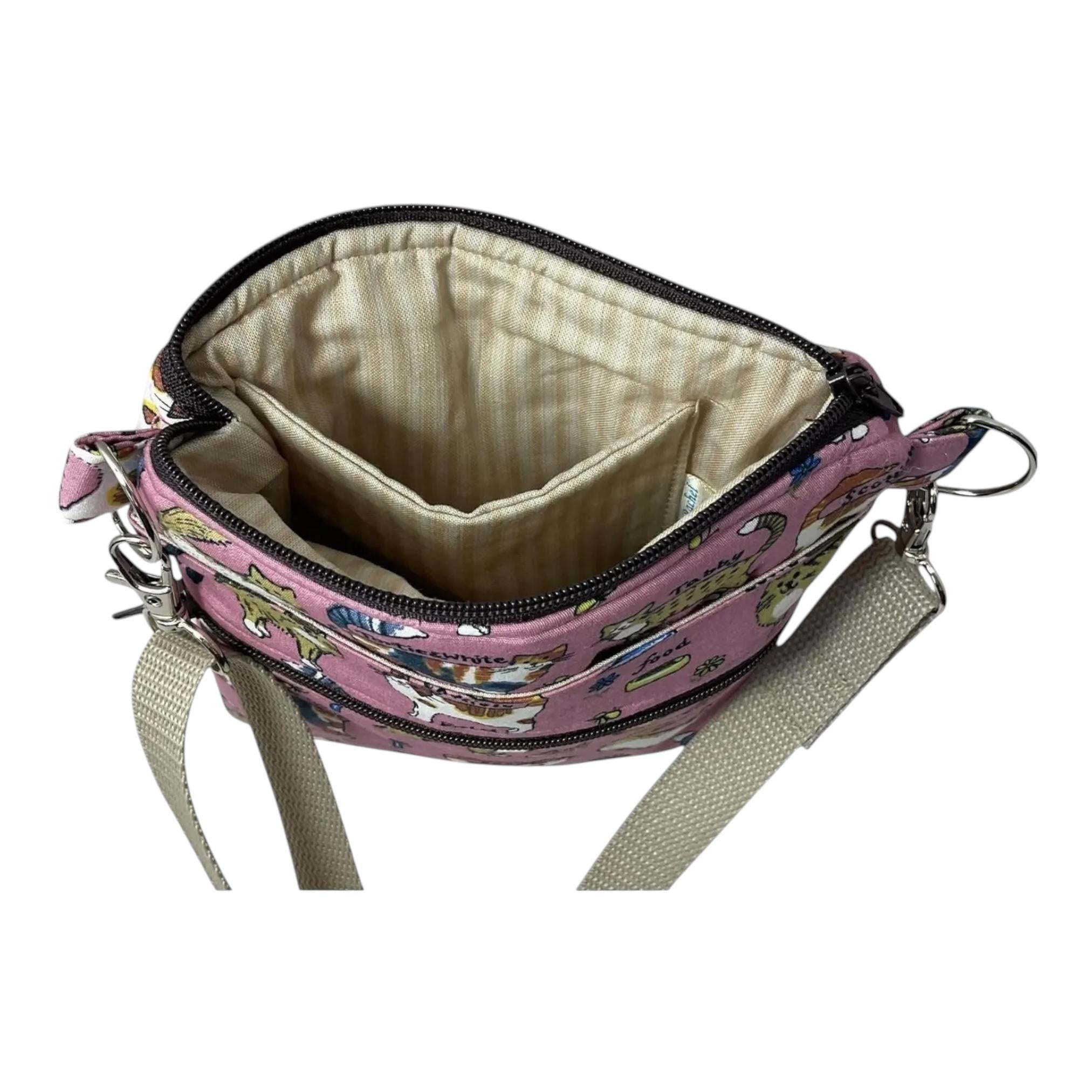 Cat Print Phone Shoulder Bag: Teen Crossbody Pouch, Festival Clubbing Bag