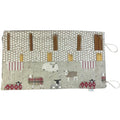 Double pointed knitting needle case with natural and red sheep,  DPN or crochet hook case, sock knitters gift,