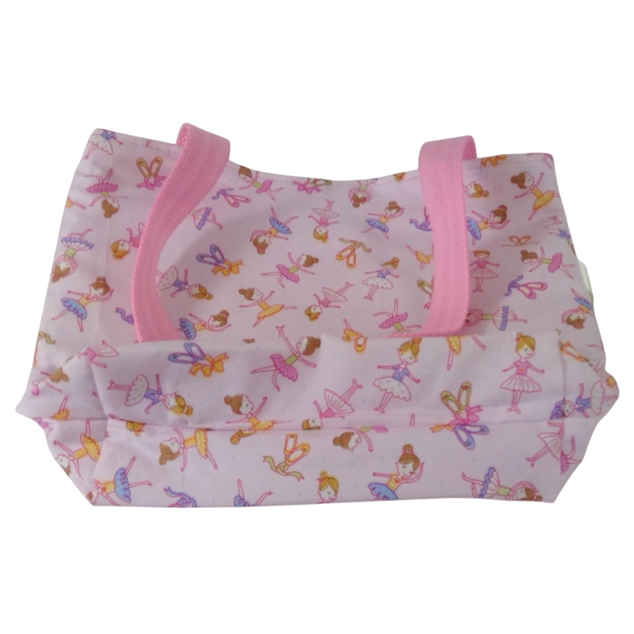 Girls Ballerina Tote Bag: Princess, Fireman Cotton Shoulder Bag