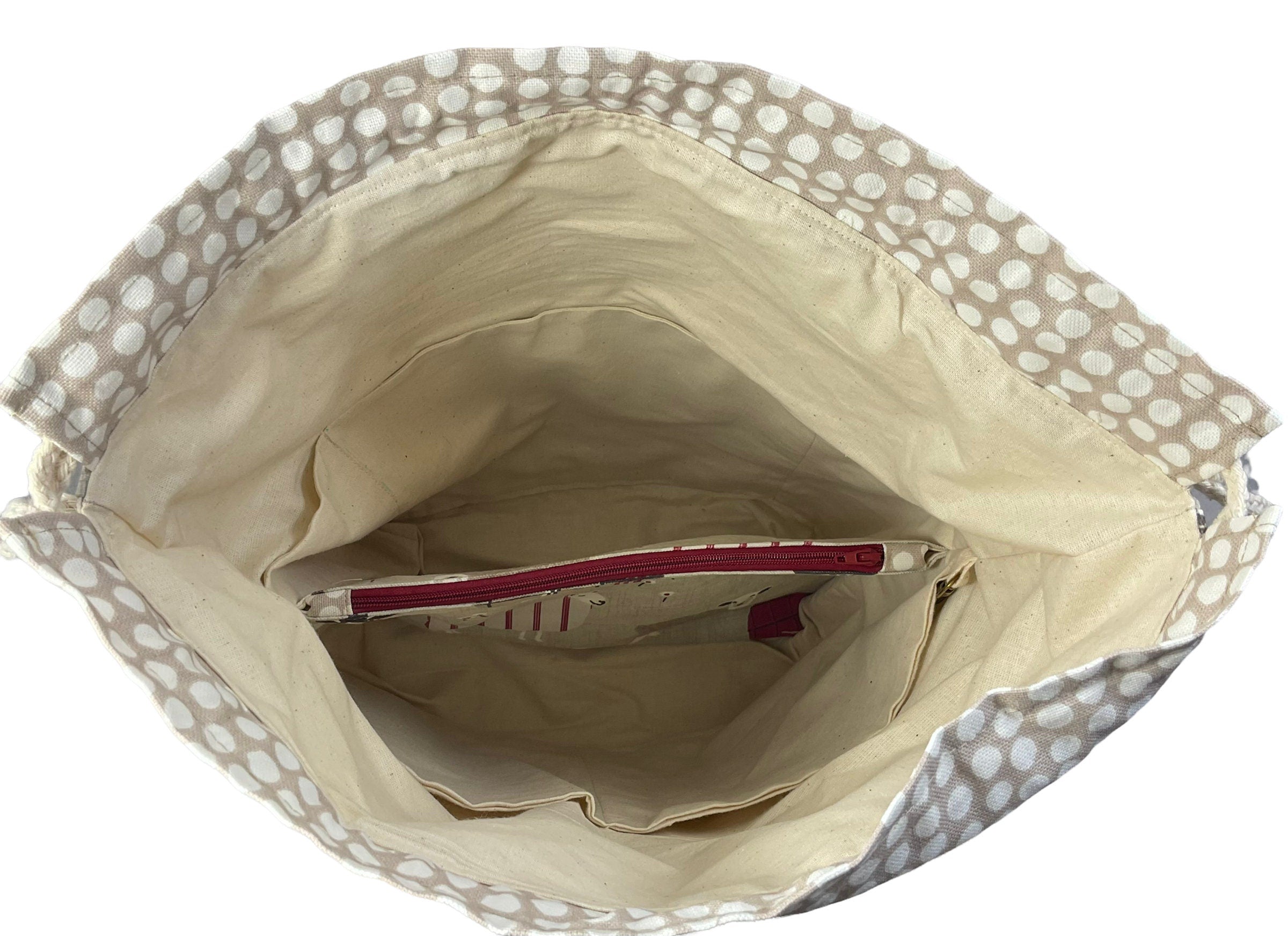 two at a time knitting bag with sheep, extra large sock sack, drawstring divided shoe bag, crochet craft bag, work in progress bag , WIP bag