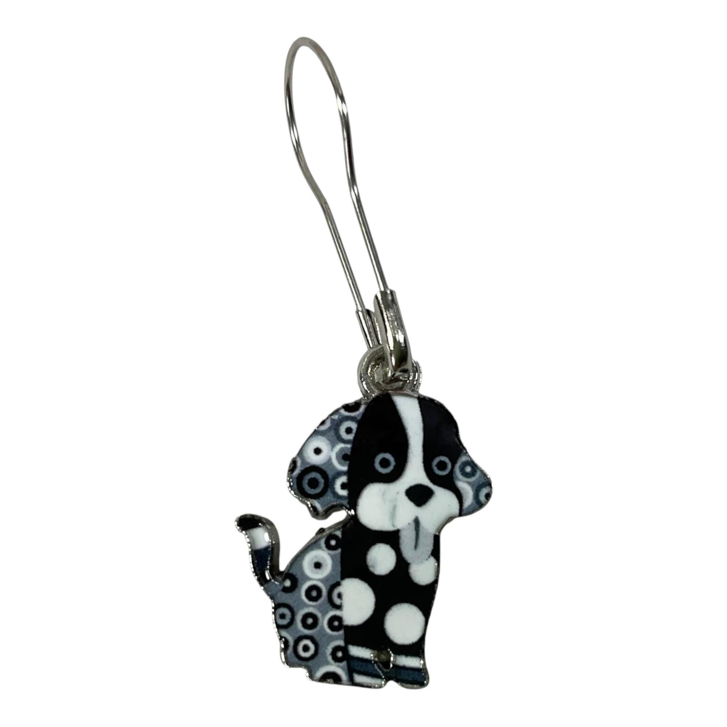 Dog enamelled Stitch markers for knitting and crochet