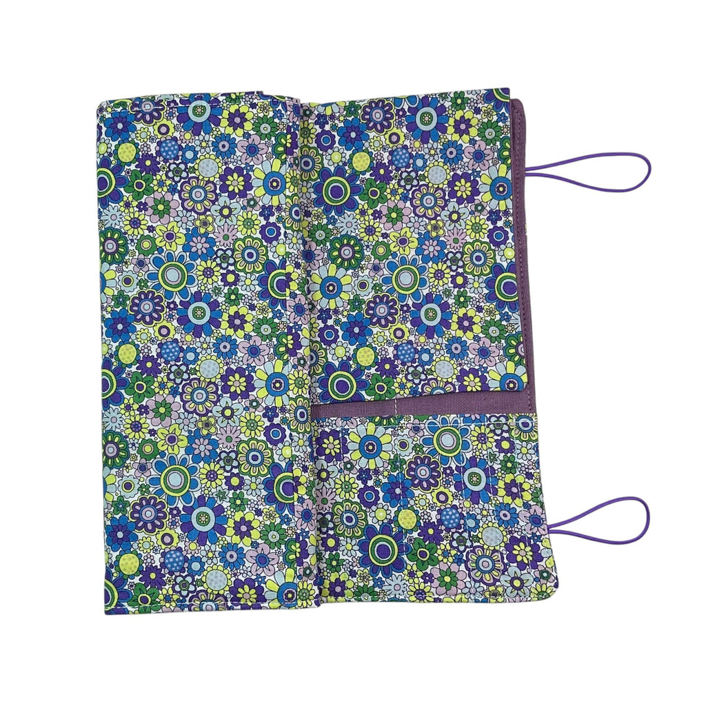 Liberty Floral fabric  interchangeable and double pointed knitting needle case, hiya hiya pouch, knit pro wallet, sock needle case