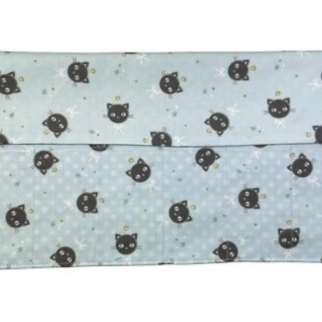 fixed Circular knitting needle case with cats, sock needles roll, needle wallet, knitters gift, needle holder,