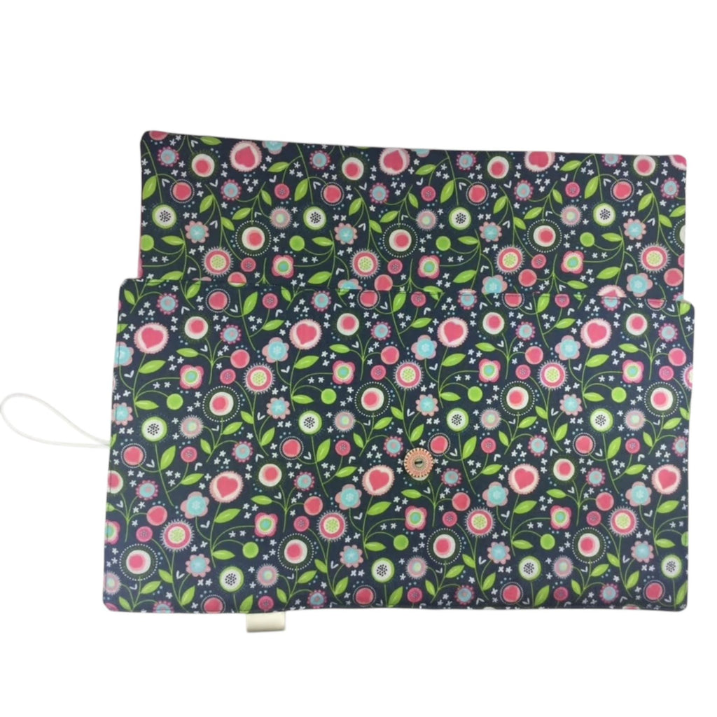 Circular needle case, floral  needle case, fixed circular case, sock needles case, knitting needle roll, knitters gift, needle holder,