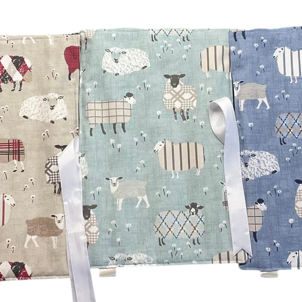 Tartan Sheep Knitting Needle Set: Straight Needles in Roll-Up Case