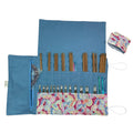 Liberty Floral fabric  interchangeable and double pointed knitting needle case, hiya hiya pouch, knit pro wallet, sock needle case