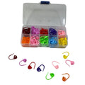 100 pcs multicoloured  plastic locking stitch markers in a box, crochet Stitch holder